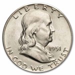 1951 Franklin Half Dollar 20-Coin Roll AU